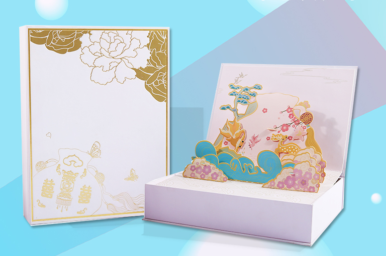 立體紙雕書型盒